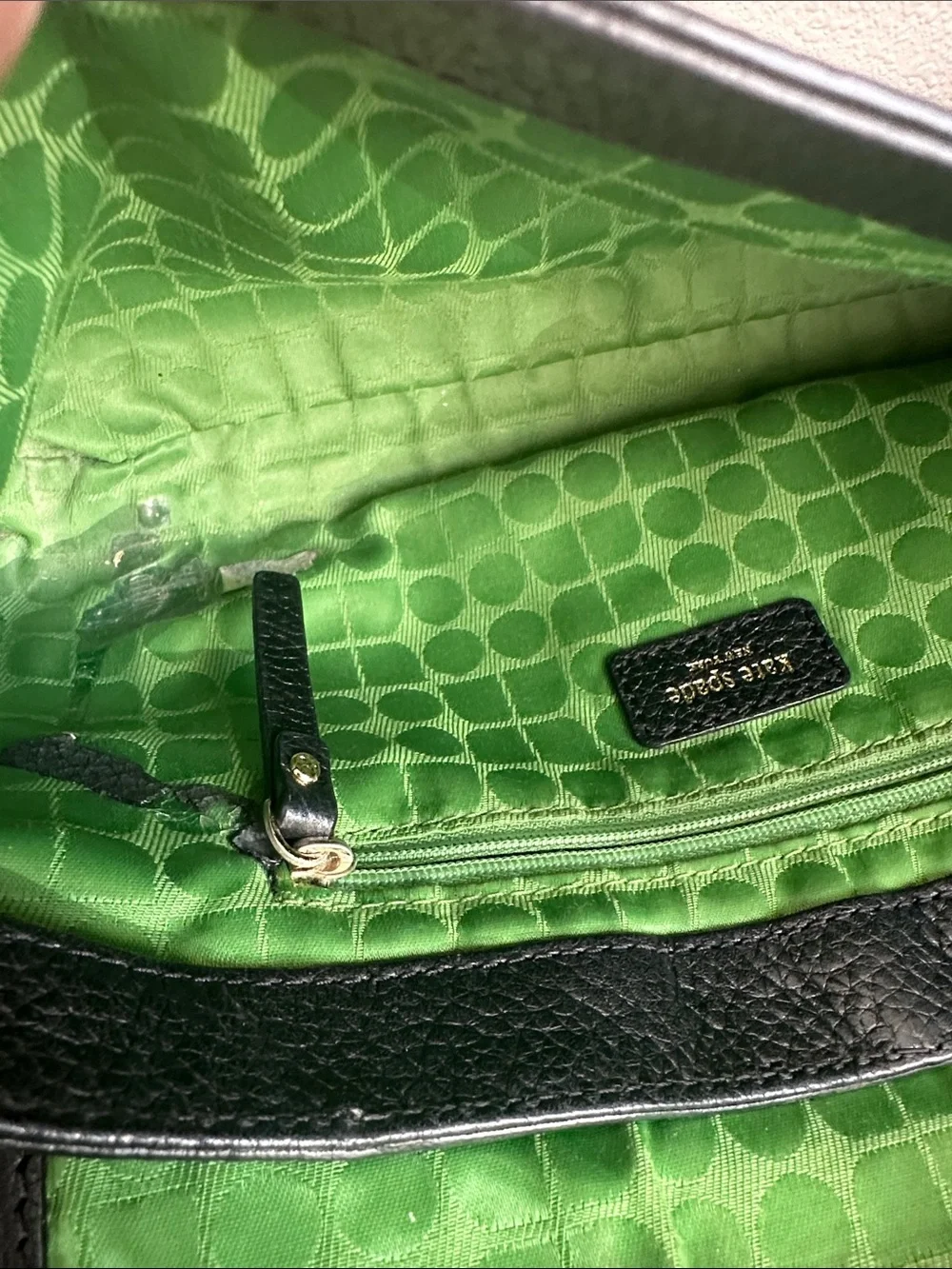 kate spade front shoulder smoke